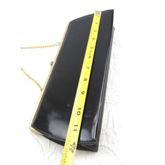 Vintage Theodor California extra wide elegant small handbag gold chain - Picture 11 of 12